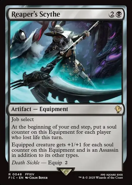Reaper's Scythe, Magic card FIC 48 — Final Fantasy Commander set