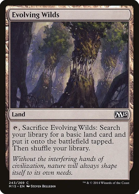 Evolving Wilds, Magic card M15 243 — Magic 2015 set