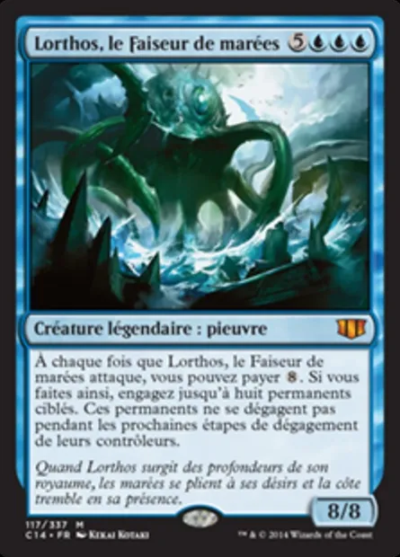 Lorthos, le Faiseur de marées, carte Magic C14 117 — extension Commander 2014
