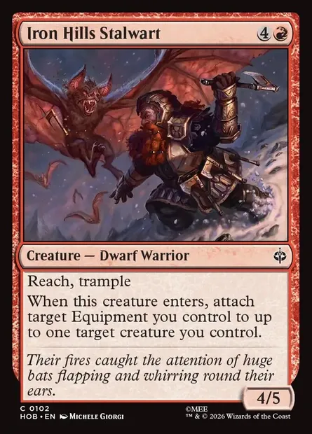 Iron Hills Stalwart, Magic card HOB 102 — The Hobbit set