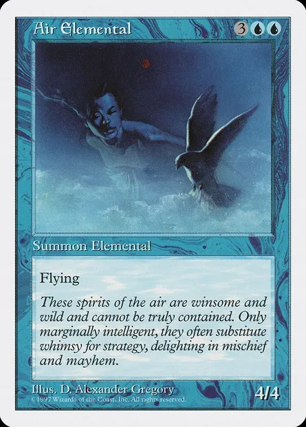 Air Elemental, Magic card 5ED 71 — Fifth Edition set