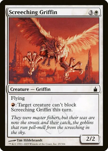 Screeching Griffin, Magic card RAV 29 — Ravnica: City of Guilds set