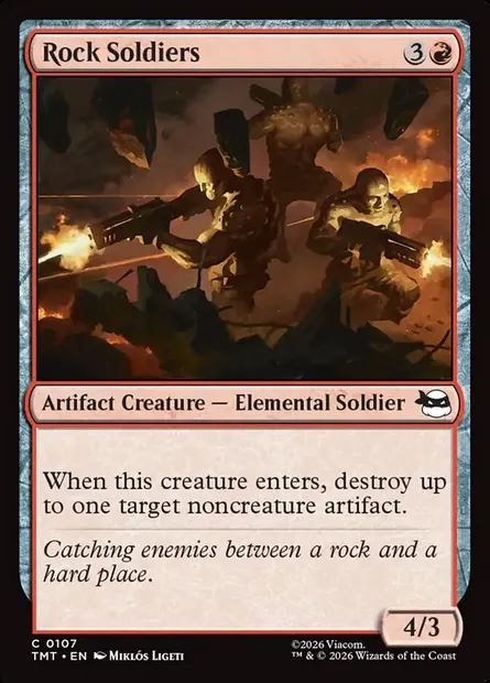 Rock Soldiers, Magic card TMT 107 — Teenage Mutant Ninja Turtles set