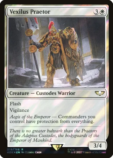Vexilus Praetor, carte Magic 40K 19★ — extension Warhammer 40,000 Commander
