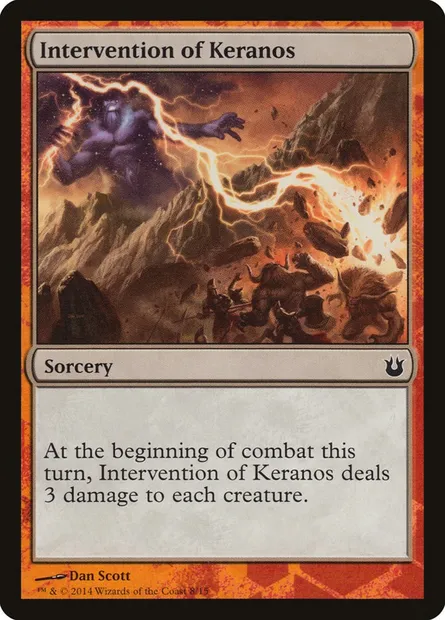 Intervention of Keranos, Magic card TBTH 8 — Battle the Horde set