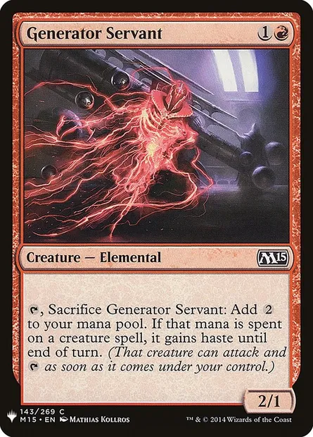 Generator Servant, Magic card PLST M15-143 — The List set