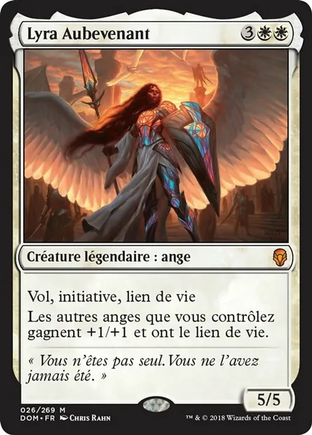 Lyra Aubevenant, carte Magic DOM 26 — extension Dominaria