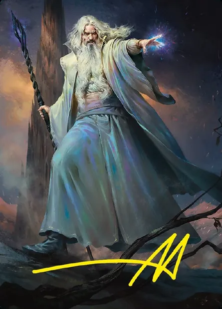 Saruman of Many Colors // Saruman of Many Colors, Magic card ALTR 20 — Tales of Middle-earth Art Series set