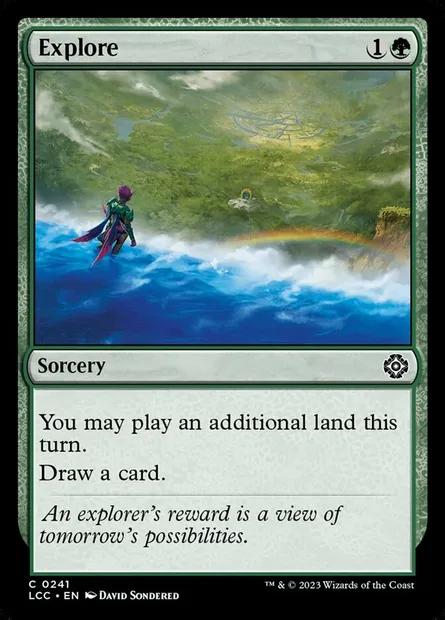 Explore, Magic card LCC 241 — The Lost Caverns of Ixalan Commander set
