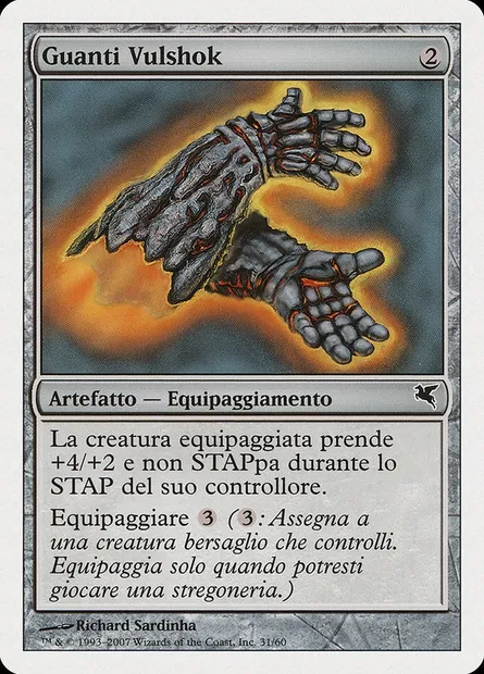 Gantelets vulshoks, carte Magic PSAL L31 — extension Salvat 2005