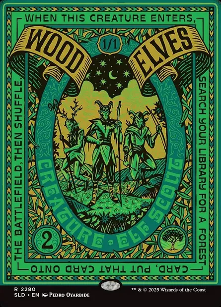 Elfe des bois, carte Magic SLD 2280 — extension Secret Lair Drop