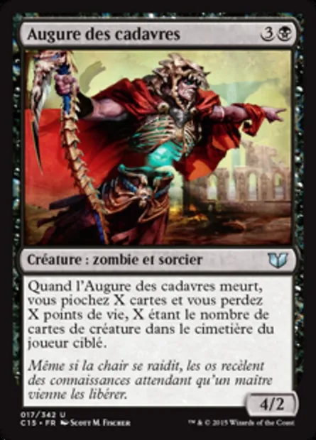 Augure des cadavres, carte Magic C15 17 — extension Commander 2015