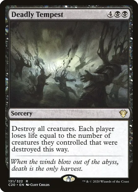 Deadly Tempest, Magic card C20 131 — Commander 2020 set