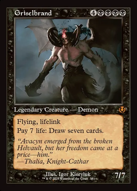 Griselbrand, Magic card INR 381 — Innistrad Remastered set