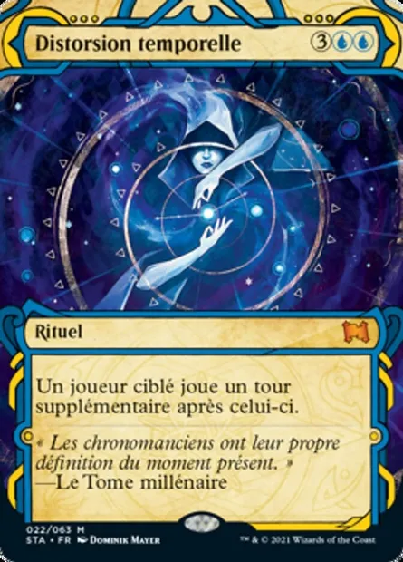 Distorsion temporelle, carte Magic STA 22 — extension Strixhaven Mystical Archive