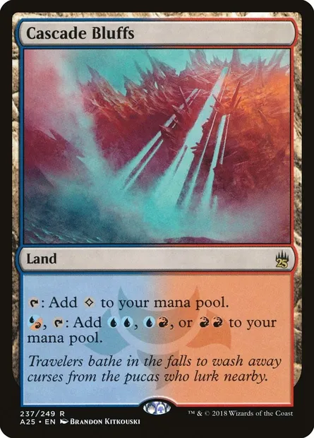 Cascade Bluffs, Magic card A25 237 — Masters 25 set