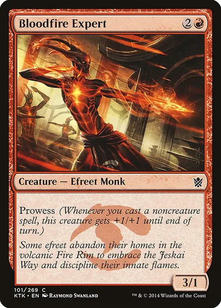 Bloodfire Expert, Magic card KTK 101 — Khans of Tarkir set