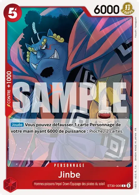 Jinbe, carte One Piece ST30-006 — extension LUFFY ET ACE