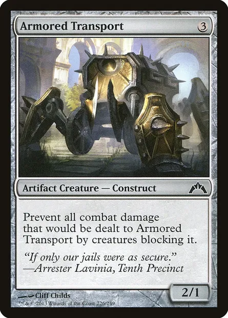 Armored Transport, Magic card GTC 226 — Gatecrash set