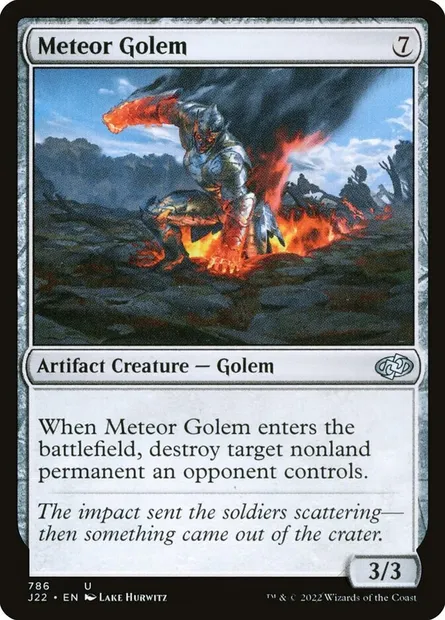 Meteor Golem, Magic card J22 786 — Jumpstart 2022 set