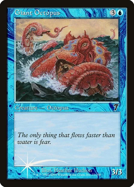 Giant Octopus, Magic card 7ED 77★ — Seventh Edition set