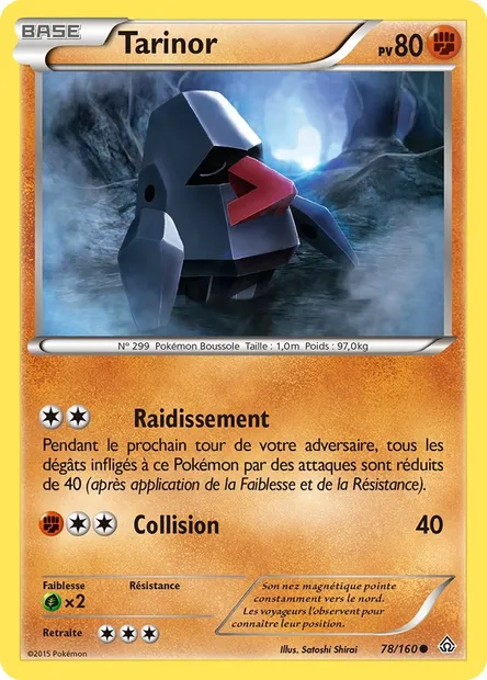 Tarinor, carte Pokémon PRC 78 — extension Primo-Choc