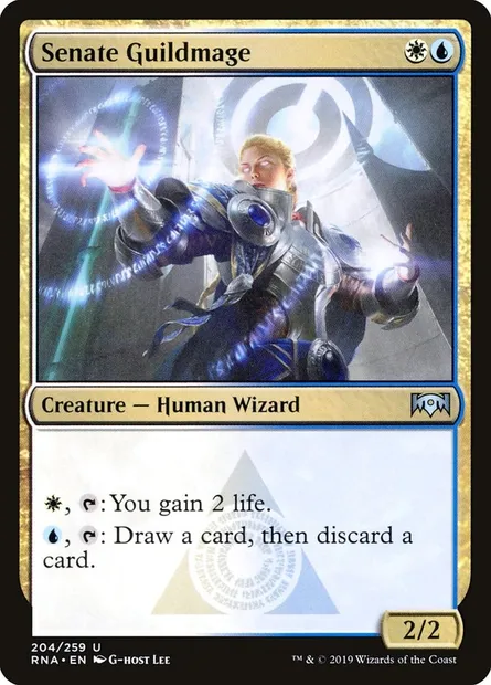 Senate Guildmage, Magic card RNA 204 — Ravnica Allegiance set