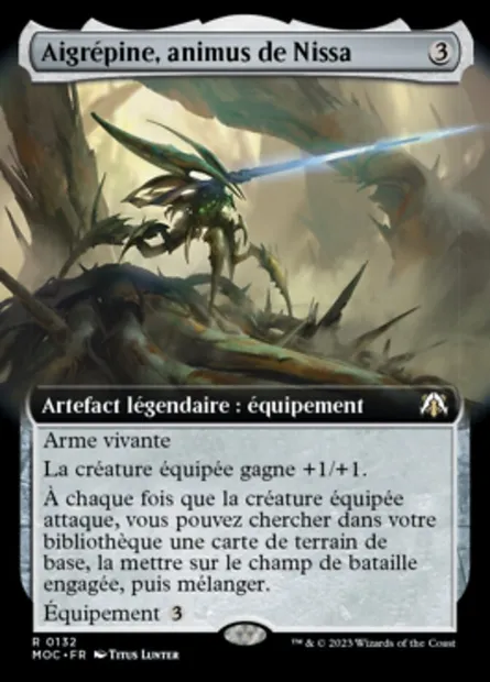 Aigrépine, animus de Nissa, carte Magic MOC 132 — extension March of the Machine Commander
