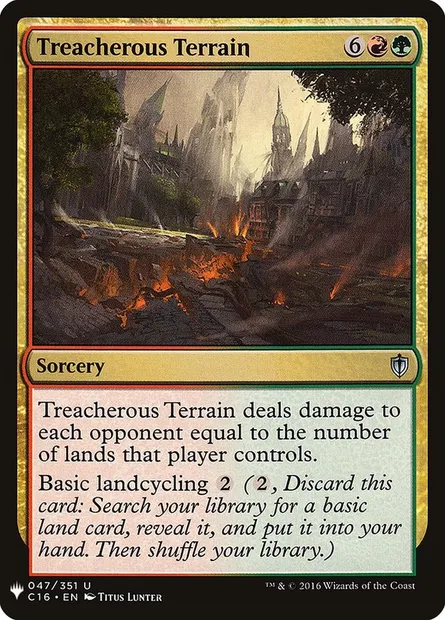Terrain traître, carte Magic PLST C16-47 — extension The List