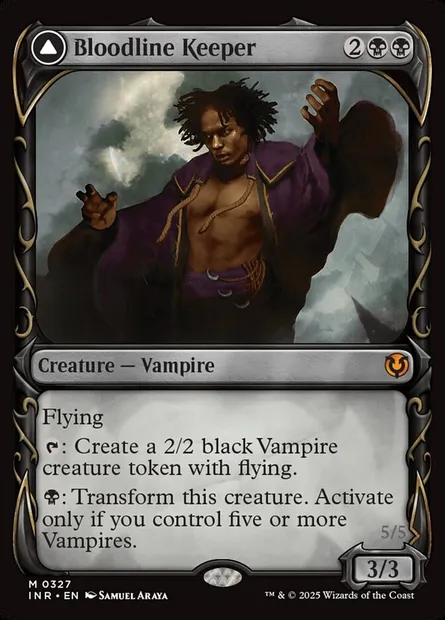 Bloodline Keeper // Lord of Lineage, Magic card INR 327 — Innistrad Remastered set