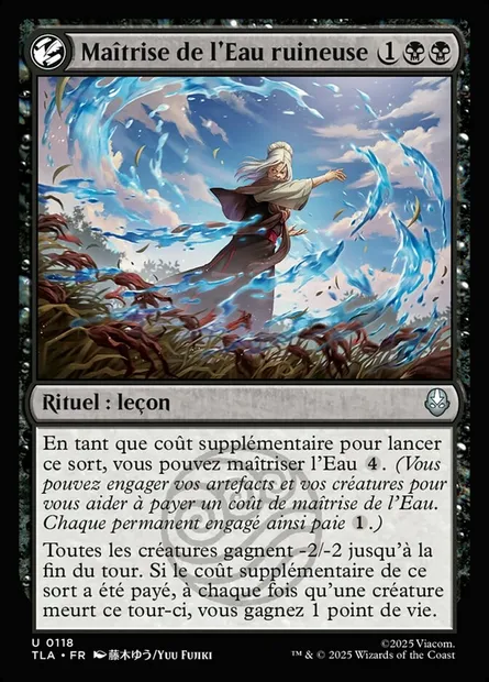 Maîtrise de l'Eau ruineuse, carte Magic TLA 118 — extension Avatar: The Last Airbender