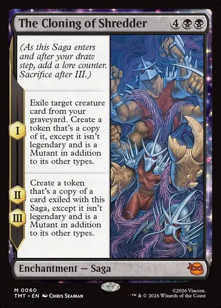 The Cloning of Shredder, Magic card TMT 60 — Teenage Mutant Ninja Turtles set