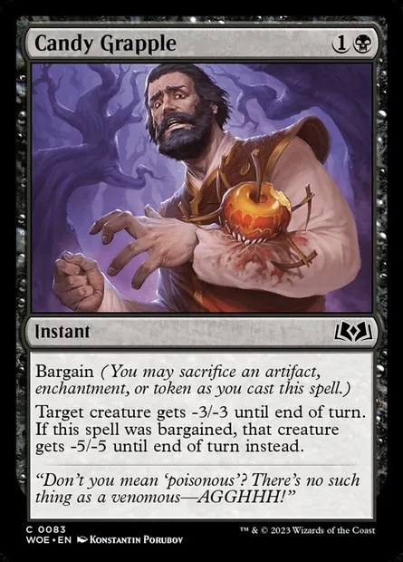 Candy Grapple, Magic card WOE 83 — Wilds of Eldraine set