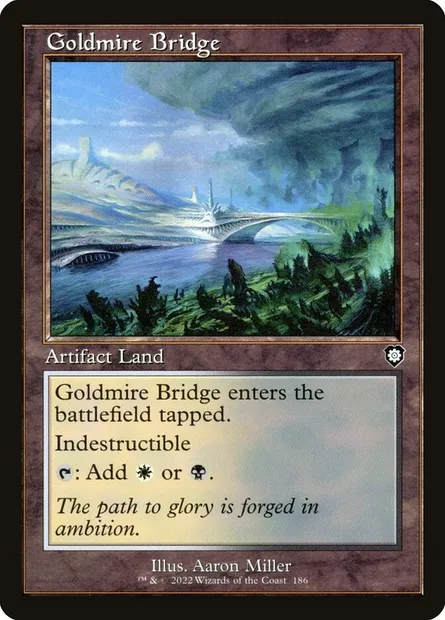 Goldmire Bridge, Magic card BRC 186 — The Brothers' War Commander set