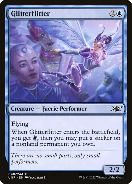 Glitterflitter, Magic card UNF 48 — Unfinity set