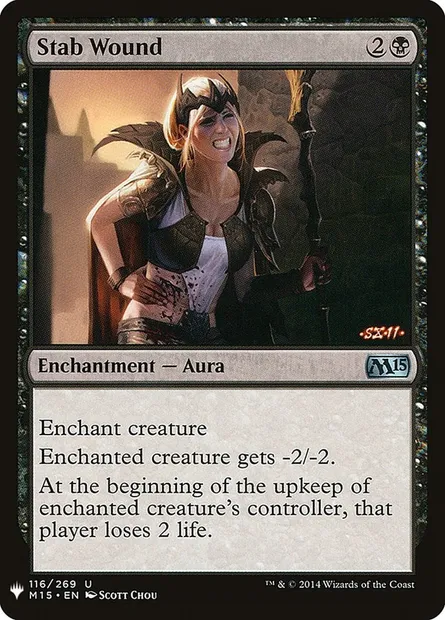 Stab Wound, Magic card PLST M15-116 — The List set