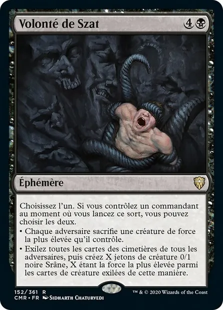 Volonté de Szat, carte Magic CMR 152 — extension Commander Legends