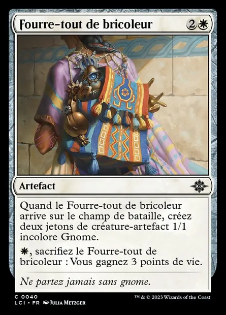 Fourre-tout de bricoleur, carte Magic LCI 40 — extension The Lost Caverns of Ixalan