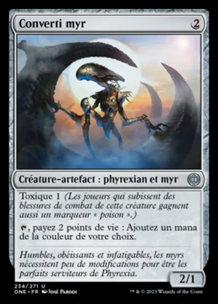 Converti myr, carte Magic ONE 234 — extension Tous Phyrexians
