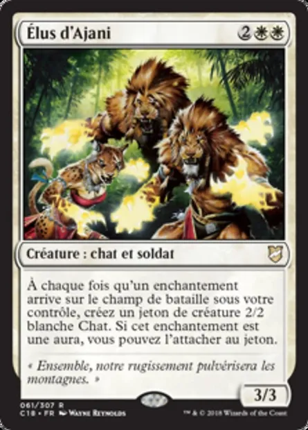 Élus d'Ajani, carte Magic C18 61 — extension Commander 2018