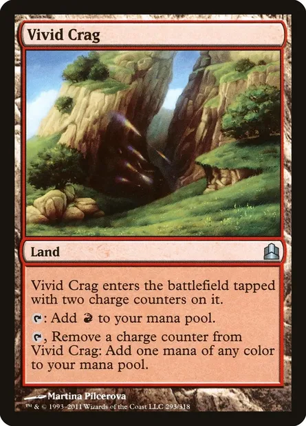 Vivid Crag, Magic card CMD 293 — Commander 2011 set