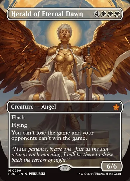 Herald of Eternal Dawn, Magic card FDN 299 — Foundations set