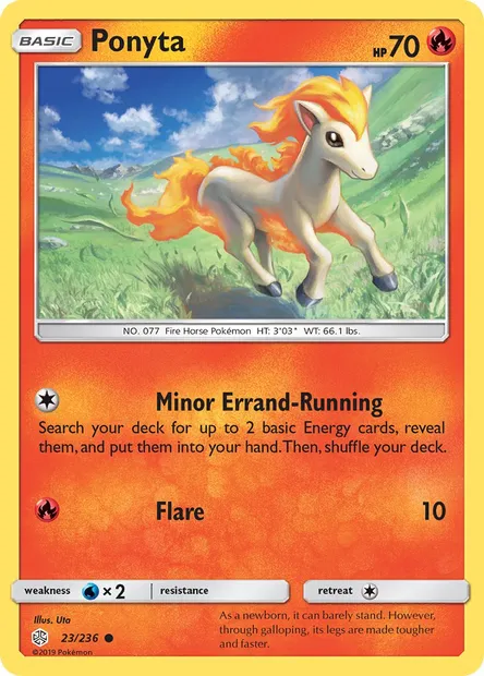 Ponyta, Pokémon card CEC 23 — Cosmic Eclipse set