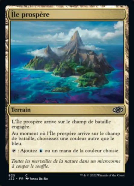 Île prospère, carte Magic J22 825 — extension Jumpstart 2022