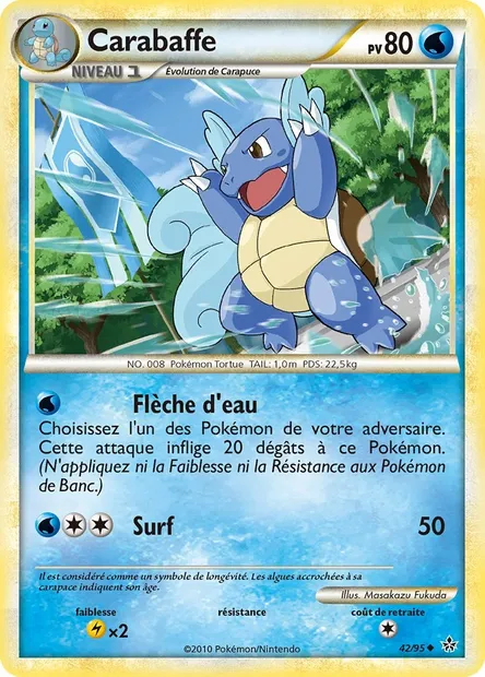 Carabaffe, carte Pokémon UL 42 — extension Déchaînement
