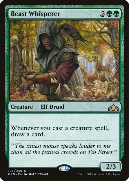 Beast Whisperer, Magic card GRN 123 — Guilds of Ravnica set