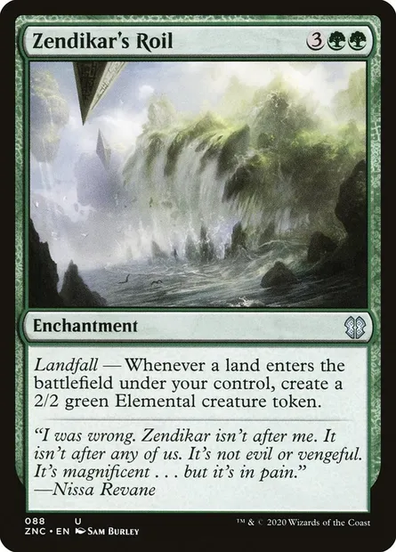 Zendikar's Roil, Magic card ZNC 88 — Zendikar Rising Commander set