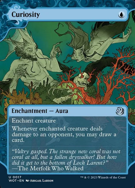 Curiosity, Magic card WOT 17 — Wilds of Eldraine: Enchanting Tales set