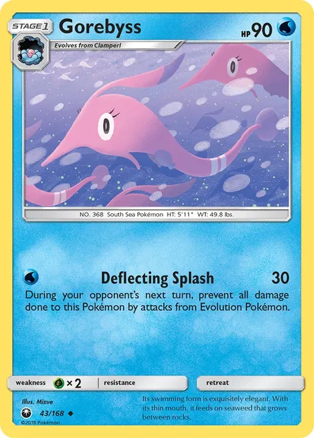 Gorebyss, Pokémon card CES 43 — Celestial Storm set