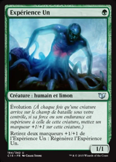 Expérience Un, carte Magic C15 184 — extension Commander 2015